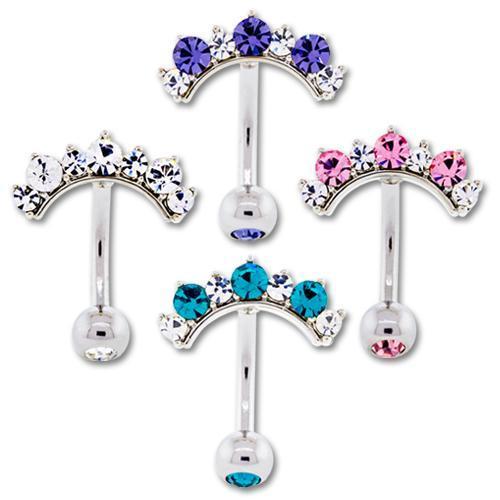 Universal Non Dangle Gem Belly Ring - 1 Piece