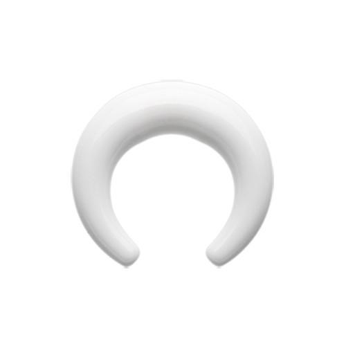 White Pincher Acrylic Ear Gauge Buffalo Taper - 1 Pair