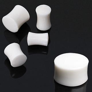 White Bone Solid Plug - 1 Piece