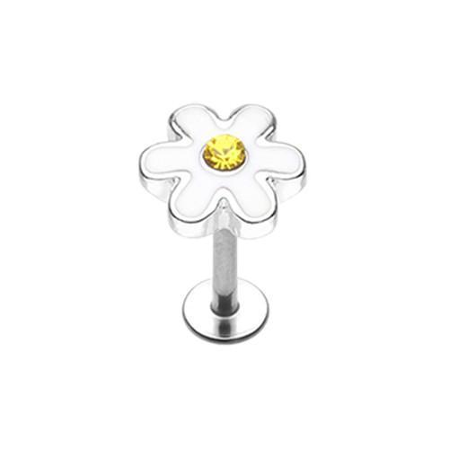 White/Yellow Adorable Daisy Labret