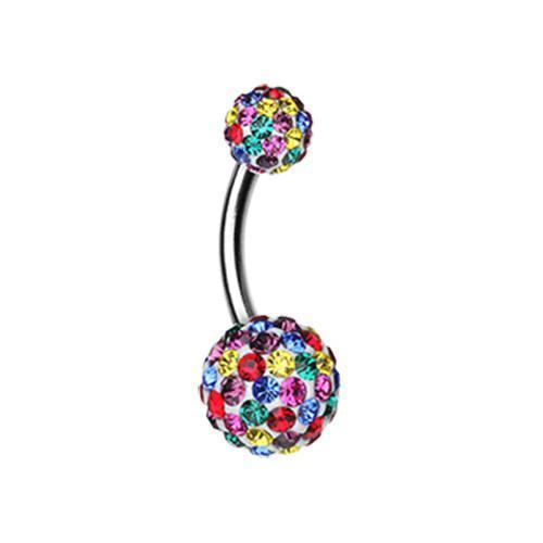 Wonder Brilliant Sprinkles Multi-Sprinkle Dot Belly Button Ring