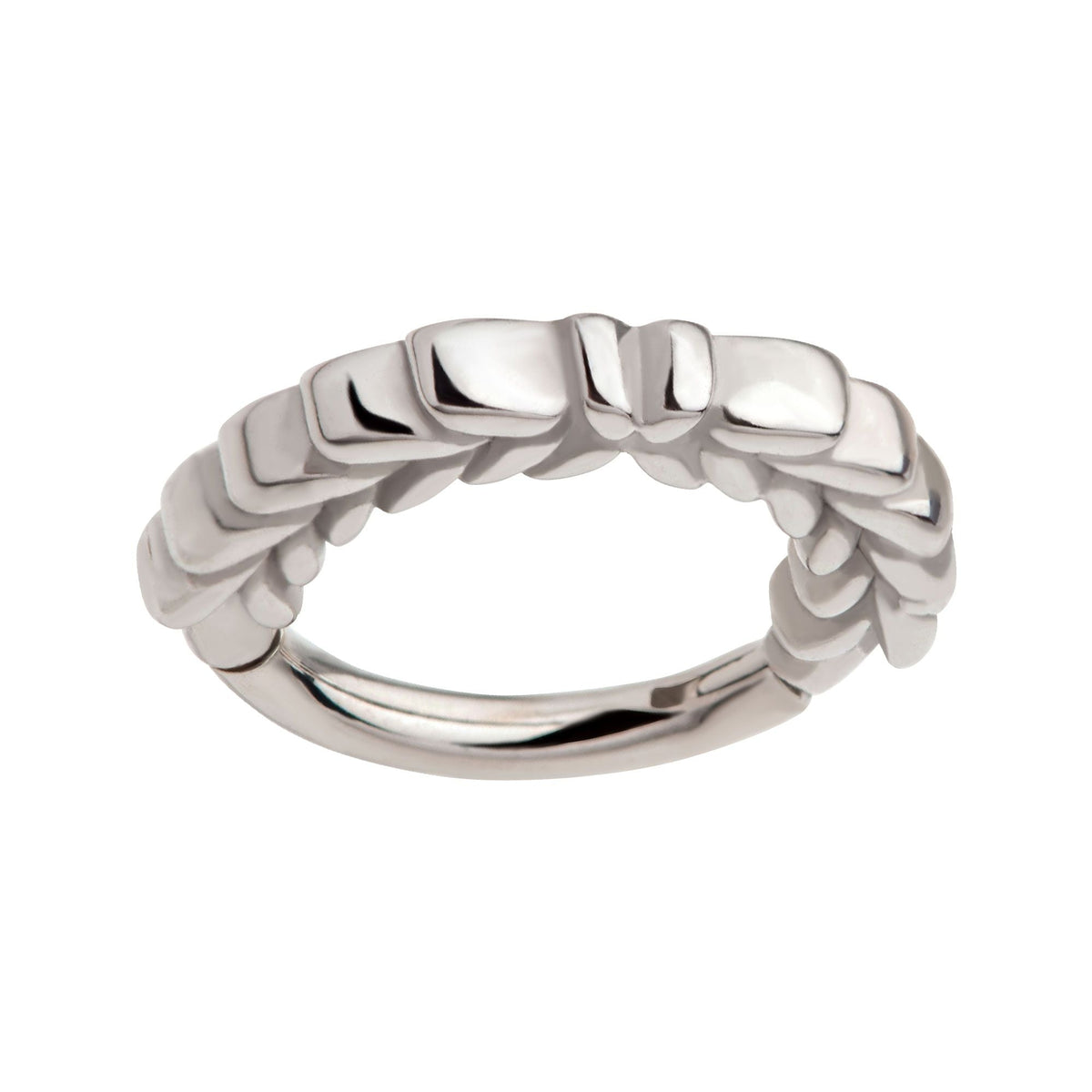 Clicker - Cartilage | Septum Wreath Front Facing Hinged Segment Clicker - 1 Piece -Rebel Bod-RebelBod