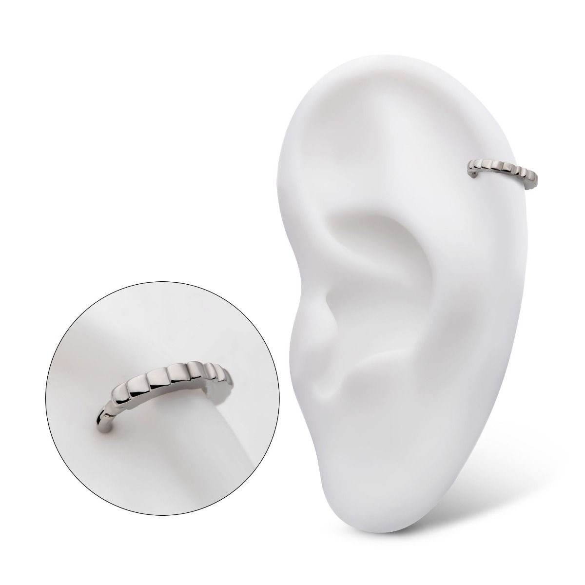 Clicker - Cartilage | Septum Wreath Front Facing Hinged Segment Clicker - 1 Piece -Rebel Bod-RebelBod