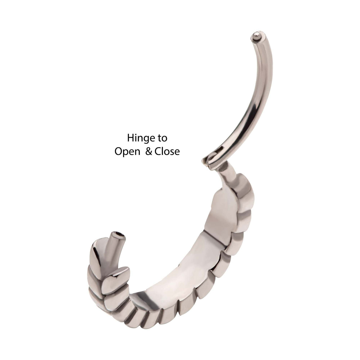 Clicker - Cartilage | Septum Wreath Side Facing Hinged Segment Clicker - 1 Piece -Rebel Bod-RebelBod