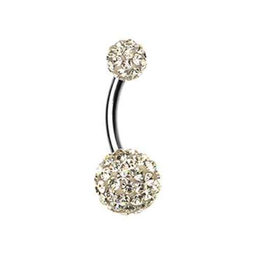 Yellow Classic Multi-Sprinkle Dot Belly Button Ring