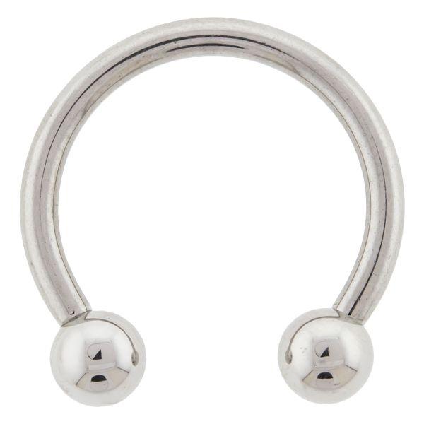 CIRCULAR BARBELL | HORSESHOE Yellow Internally Threaded Titanium Horseshoe Circular Barbell - 1 Piece - Special -Rebel Bod-RebelBod
