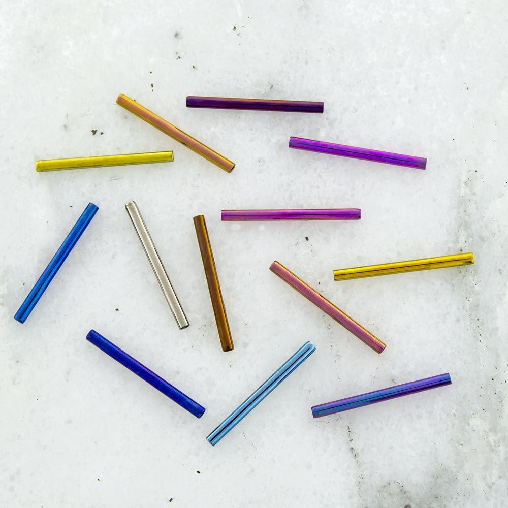 STRAIGHT BARBELL Yellow Titanium Straight Barbell Post Only - 1 Piece - Special -Rebel Bod-RebelBod